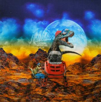 Turnbeutelpanel-Druck "Dinosaurier" Digitaldruck 100% Baumwolle 50x150 cm 