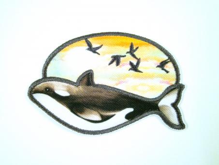 Applikation "Orca" ca. 70x50 mm 