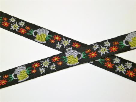 1 m Webband "Oktoberfest" 16 mm Dirndl 